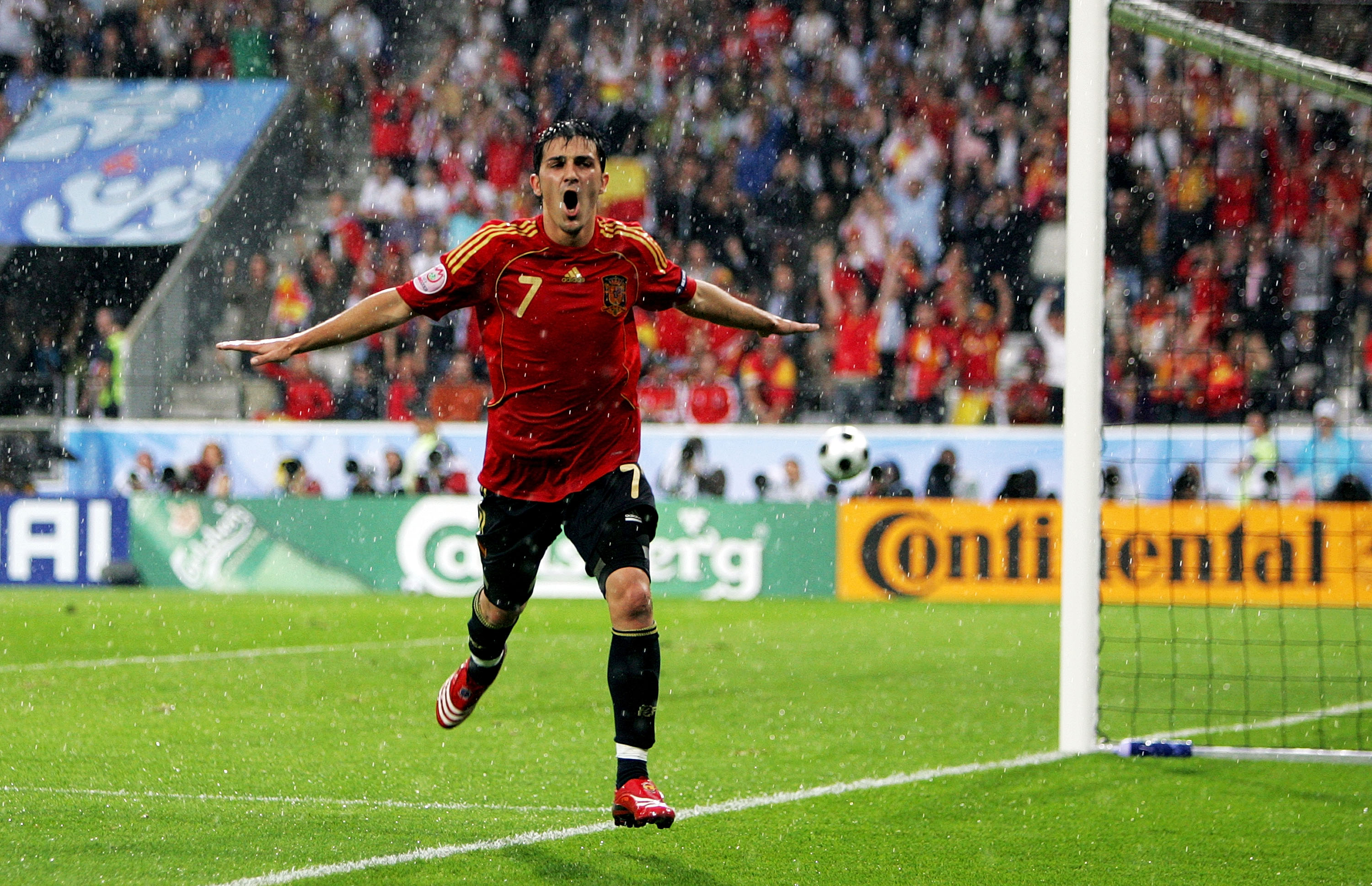 David Villa Hattrick, Spanyol vs Russia Euro 2008